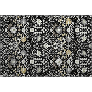 Piper Looms Mayfield Oriental AMF1009 Black Machine Washable Area Rug Scatter Main Image