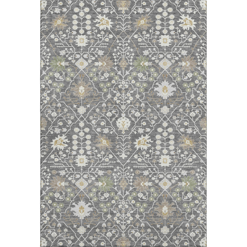 Piper Looms Mayfield Oriental AMF1009 Charcoal Machine Washable Area Rug main image