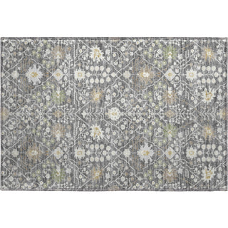 Piper Looms Mayfield Oriental AMF1009 Charcoal Machine Washable Area Rug Scatter Main Image