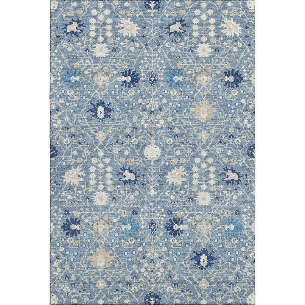 Piper Looms Mayfield Oriental AMF1009 Denim Machine Washable Area Rug main image