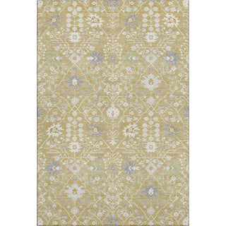 Piper Looms Mayfield Oriental AMF1009 Gold Machine Washable Area Rug main image