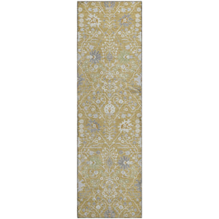 Piper Looms Mayfield Oriental AMF1009 Gold Machine Washable Area Rug Runner Main Image