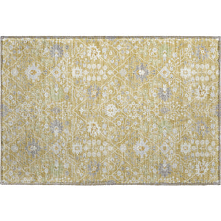 Piper Looms Mayfield Oriental AMF1009 Gold Machine Washable Area Rug Scatter Main Image