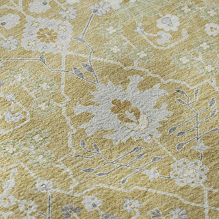 Piper Looms Mayfield Oriental AMF1009 Gold Machine Washable Area Rug Swatch Image