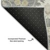 Piper Looms Mayfield Oriental AMF1009 Gray Machine Washable Area Rug Backing Image