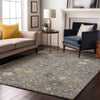 Piper Looms Mayfield Oriental AMF1009 Gray Machine Washable Area Rug Lifestyle Image Feature