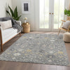 Piper Looms Mayfield Oriental AMF1009 Gray Machine Washable Area Rug Lifestyle Image Feature