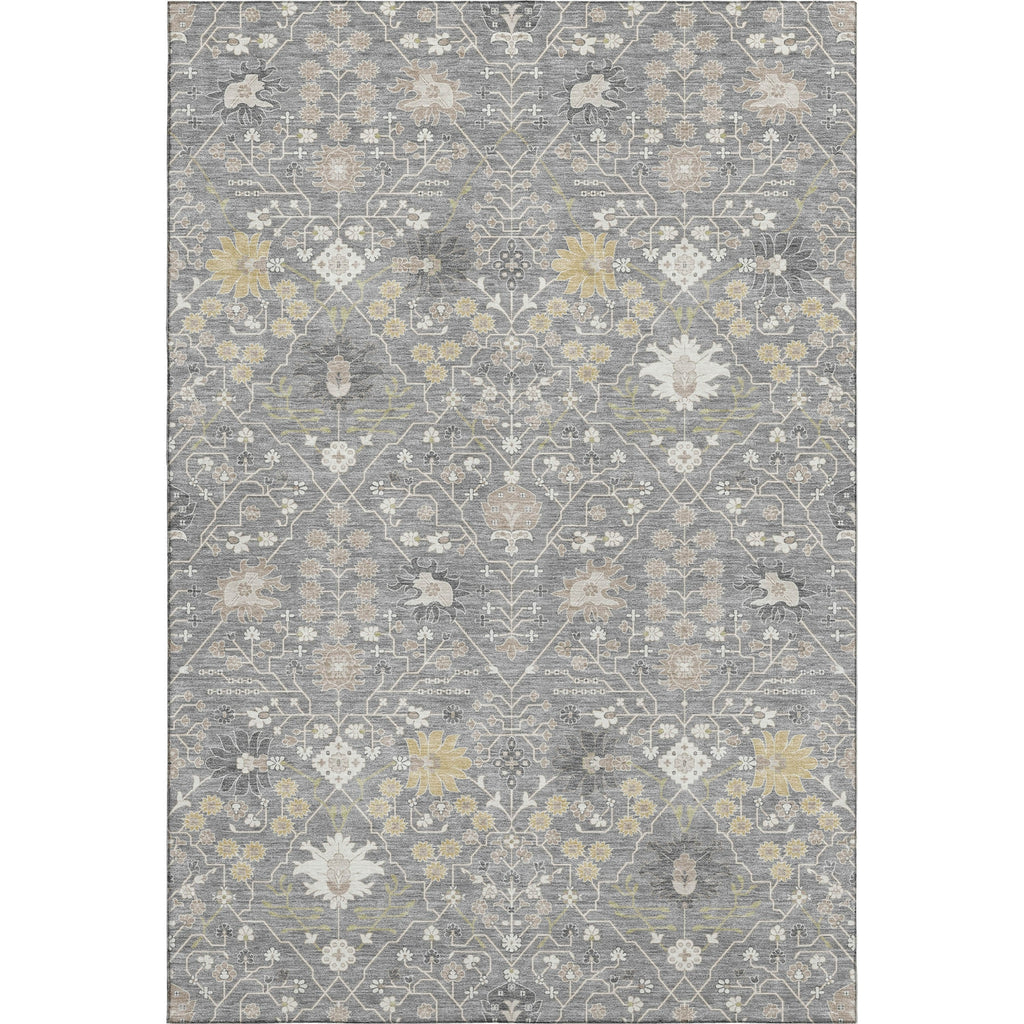 Piper Looms Mayfield Oriental AMF1009 Gray Machine Washable Area Rug main image