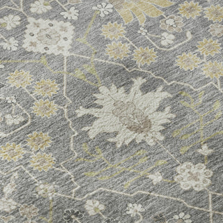 Piper Looms Mayfield Oriental AMF1009 Gray Machine Washable Area Rug Swatch Image