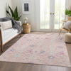 Piper Looms Mayfield Oriental AMF1009 Pink Machine Washable Area Rug Lifestyle Image Feature