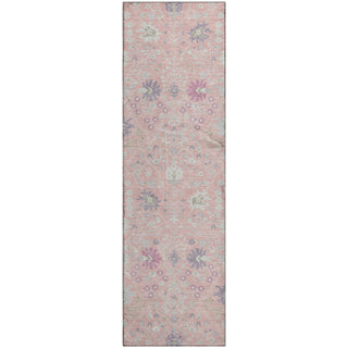 Piper Looms Mayfield Oriental AMF1009 Pink Machine Washable Area Rug Runner Main Image