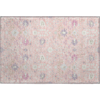 Piper Looms Mayfield Oriental AMF1009 Pink Machine Washable Area Rug Scatter Main Image