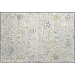 Piper Looms Mayfield Oriental AMF1009 Silver Machine Washable Area Rug Scatter Main Image