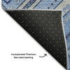 Piper Looms Mayfield Tribal AMF1010 Blue Machine Washable Area Rug Backing Image