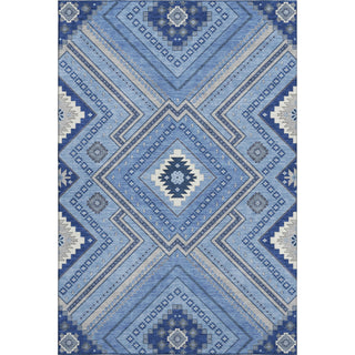 Piper Looms Mayfield Tribal AMF1010 Blue Machine Washable Area Rug main image
