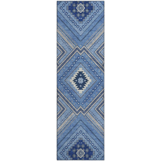 Piper Looms Mayfield Tribal AMF1010 Blue Machine Washable Area Rug Runner Main Image