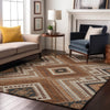 Piper Looms Mayfield Tribal AMF1010 Copper Machine Washable Area Rug Lifestyle Image Feature
