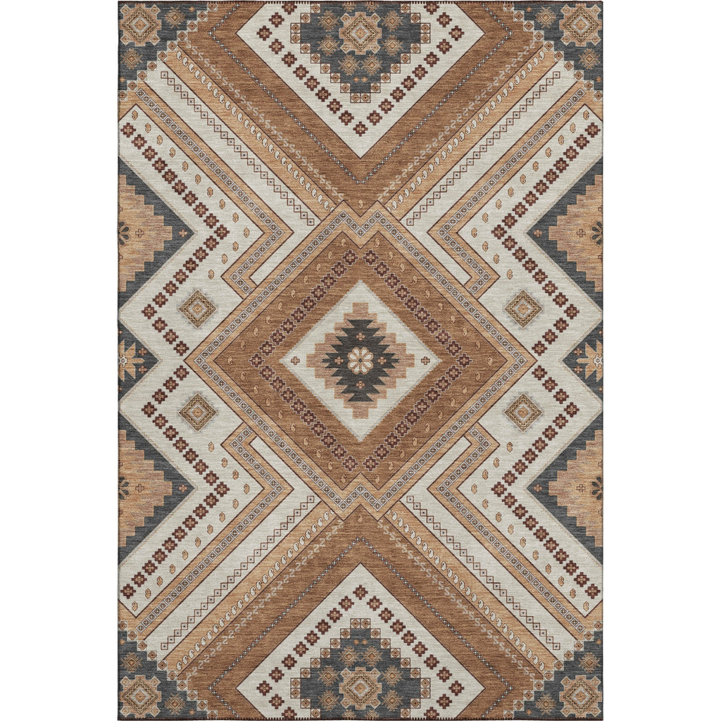 Piper Looms Mayfield Tribal AMF1010 Copper Machine Washable Area Rug main image