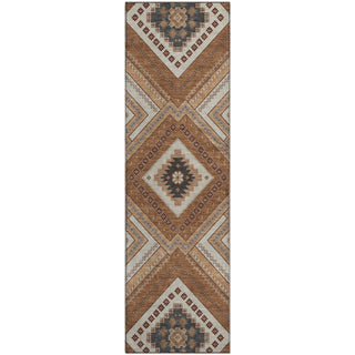 Piper Looms Mayfield Tribal AMF1010 Copper Machine Washable Area Rug Runner Main Image