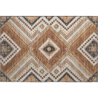 Piper Looms Mayfield Tribal AMF1010 Copper Machine Washable Area Rug Scatter Main Image