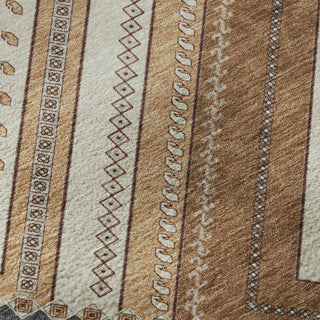 Piper Looms Mayfield Tribal AMF1010 Copper Machine Washable Area Rug Swatch Image