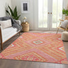 Piper Looms Mayfield Tribal AMF1010 Coral Machine Washable Area Rug Lifestyle Image Feature