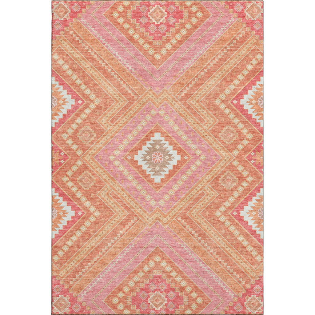 Piper Looms Mayfield Tribal AMF1010 Coral Machine Washable Area Rug main image