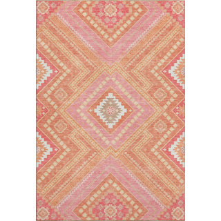 Piper Looms Mayfield Tribal AMF1010 Coral Machine Washable Area Rug main image