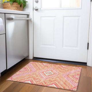 Piper Looms Mayfield Tribal AMF1010 Coral Machine Washable Area Rug Scatter Lifestyle Image Feature