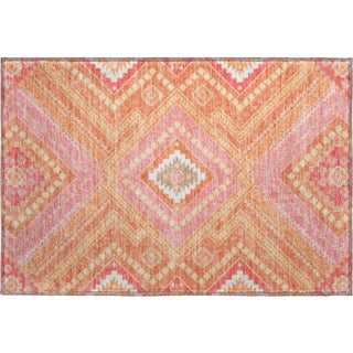 Piper Looms Mayfield Tribal AMF1010 Coral Machine Washable Area Rug Scatter Main Image