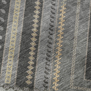 Piper Looms Mayfield Tribal AMF1010 Gray Machine Washable Area Rug Swatch Image