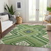 Piper Looms Mayfield Tribal AMF1010 Green Machine Washable Area Rug Lifestyle Image Feature