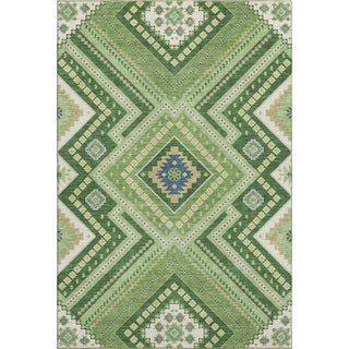 Piper Looms Mayfield Tribal AMF1010 Green Machine Washable Area Rug main image