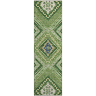 Piper Looms Mayfield Tribal AMF1010 Green Machine Washable Area Rug Runner Main Image
