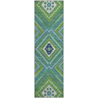 Piper Looms Mayfield Tribal AMF1010 Lime Machine Washable Area Rug Runner Main Image