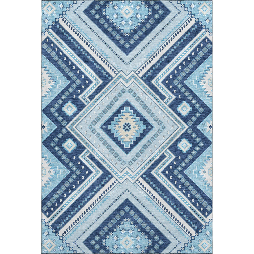 Piper Looms Mayfield Tribal AMF1010 Navy Machine Washable Area Rug main image