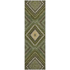 Piper Looms Mayfield Tribal AMF1010 Olive Machine Washable Area Rug Runner Main Image