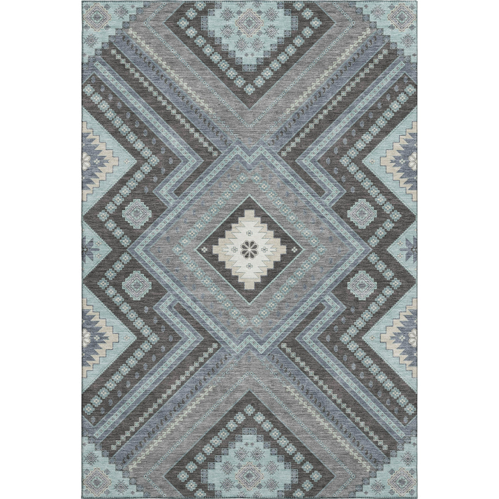 Piper Looms Mayfield Tribal AMF1010 Pewter Machine Washable Area Rug main image