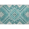 Piper Looms Mayfield Tribal AMF1010 Teal Machine Washable Area Rug Scatter Main Image