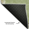 Piper Looms Mayfield Oriental AMF1011 Aloe Machine Washable Area Rug Backing Image