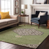 Piper Looms Mayfield Oriental AMF1011 Aloe Machine Washable Area Rug Lifestyle Image Feature