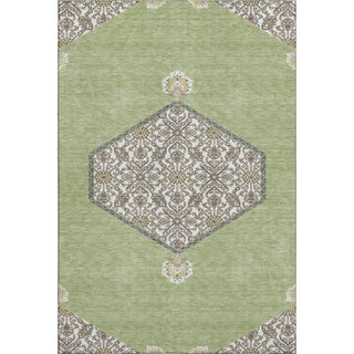 Piper Looms Mayfield Oriental AMF1011 Aloe Machine Washable Area Rug main image
