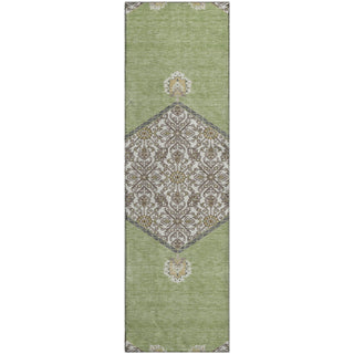Piper Looms Mayfield Oriental AMF1011 Aloe Machine Washable Area Rug Runner Main Image