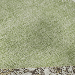 Piper Looms Mayfield Oriental AMF1011 Aloe Machine Washable Area Rug Swatch Image