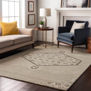Piper Looms Mayfield Oriental AMF1011 Beige Machine Washable Area Rug Lifestyle Image Feature