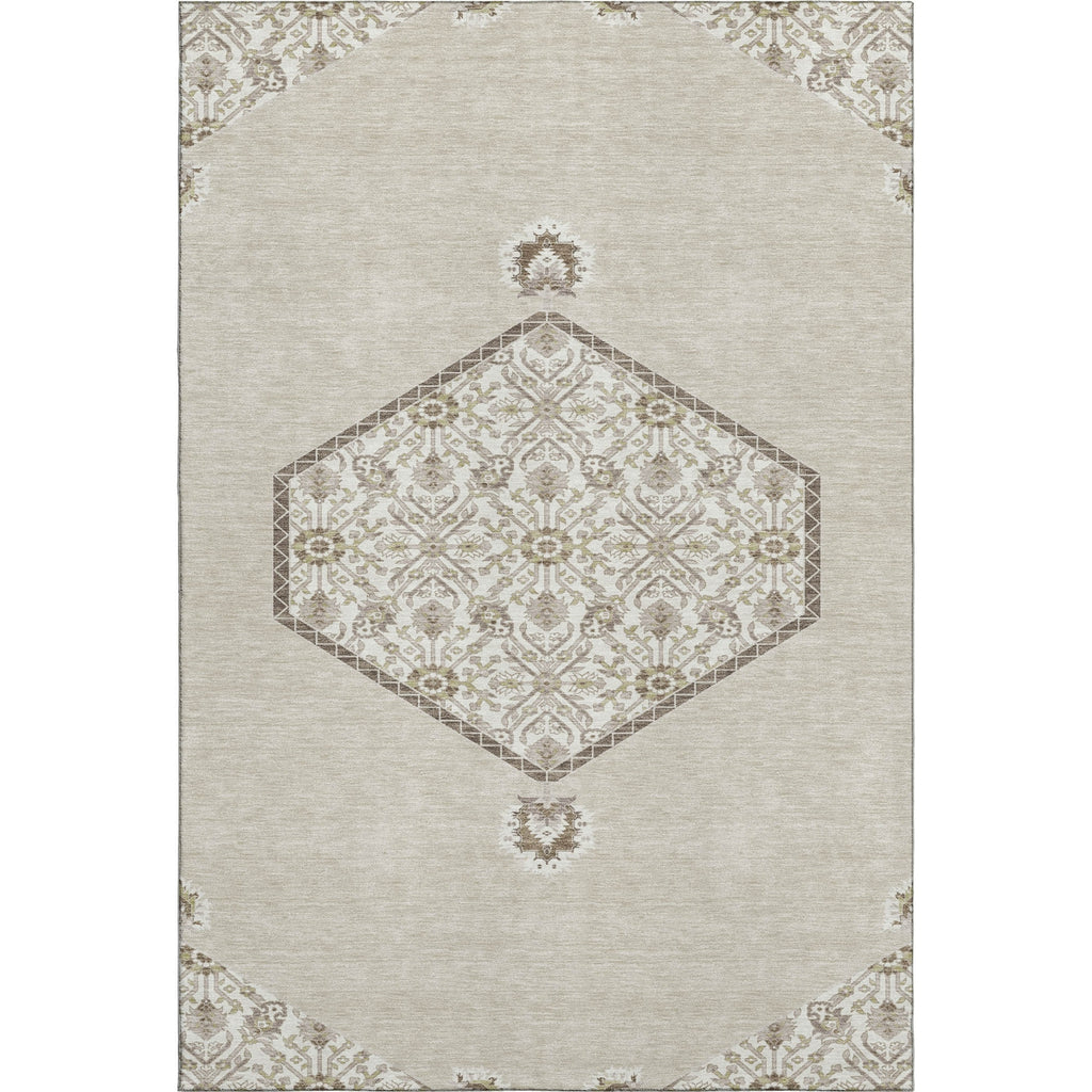 Piper Looms Mayfield Oriental AMF1011 Beige Machine Washable Area Rug main image
