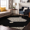 Piper Looms Mayfield Oriental AMF1011 Black Machine Washable Area Rug Lifestyle Image Feature