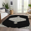Piper Looms Mayfield Oriental AMF1011 Black Machine Washable Area Rug Lifestyle Image Feature