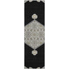 Piper Looms Mayfield Oriental AMF1011 Black Machine Washable Area Rug Runner Main Image