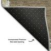 Piper Looms Mayfield Oriental AMF1011 Brown Machine Washable Area Rug Backing Image